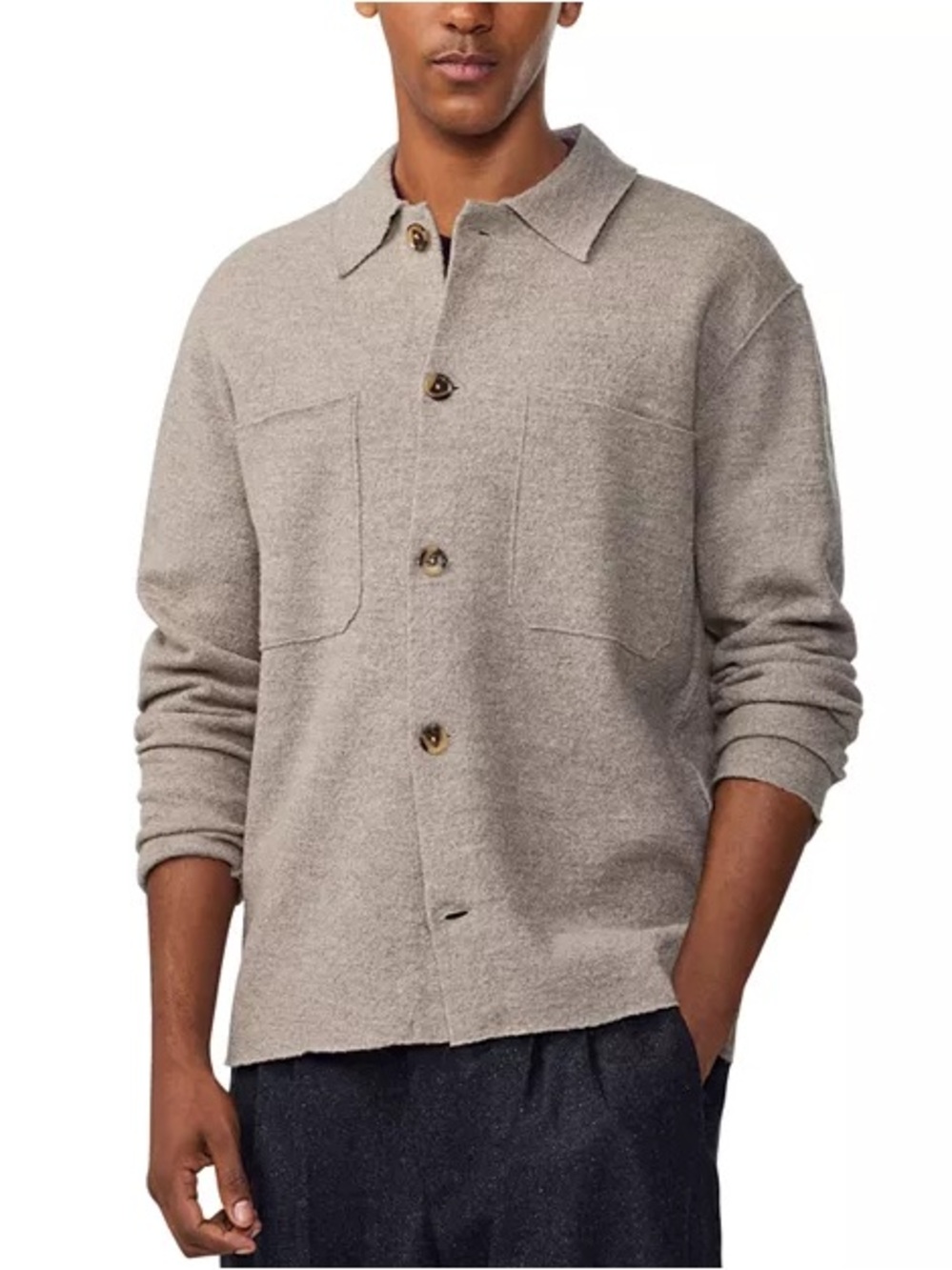 NN07 Jonas 6398 Wool Overshirt XL NWOT PTP 25”